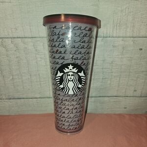 2016 Starbucks Falala Holiday Cold Cup Tumbler (24 oz)